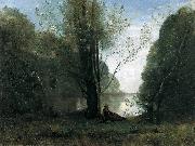 Jean-Baptiste-Camille Corot The Solitude USA oil painting artist